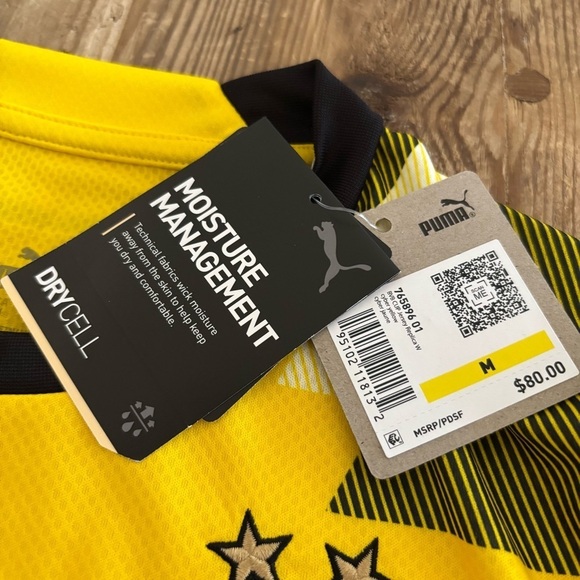 NWT PUMA BORUSSIA DORTMUND 22/23 REPLICA CUP Soccer Jersey - Picture 6 of 14